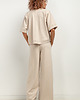 bluzki kimonowe damskie Bluza kimono z dekoltem V, T416, jasnobeżowy 2