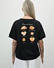 t-shirt damskie Bawełniana koszulka o luźnym kroju - Croissant black 4