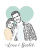 grafiki i ilustracje Plakat ze zdjęcia dla pary - A4/A3 2