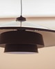 lampy wiszące Duńska lampa wisząca z warstwowym kloszem, lata 60. 3