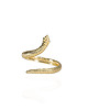 pierścionki złote Pierścionek srebrny pozłacany  wąż regulowany rozmiar 1