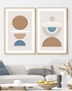 plakaty DWA PLAKATY boho geometryczne mid century 4