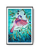 plakaty Pink bird ilustracja drukowana 4
