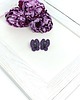 kolczyki soutache Kolczyki z hematytem fioletowe 5