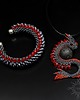 bransoletki ze szkła Arfarn, smocza bransoleta cuff, beading 5