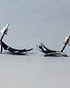 kolczyki wire wrapping Kolczyki wkrętki niebieskie skrzydła 3