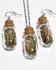 komplet biżuterii Prawdziwa szałwia i lawenda - fiolki, komplet 2