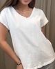 t-shirt damskie Bawełniany T-shirt Bianco 1