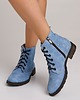 botki damskie Botki skórzane styl jeans (6667) 1
