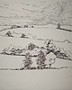 grafiki i ilustracje WYPRZEDAŻ SZTUKI! Rysunek cienkopis Krajobraz pejzaż oryginalny 23x30 cm 1
