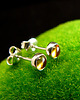kolczyki z kamieniami Kolczyki Drobinki z Cytrynem - Cytryn Srebro 3