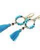 kolczyki z kamieniami Kolczyki Wianki boho /blue lagoon/ 7