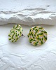 kolczyki soutache Kolczyki koła ręcznie robione  2