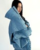 kurtki damskie Parachute light blue denim bomber jacket 3