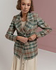 marynarki damskie Wełniana marynarka w kratę, LIGHT VINTAGE GREEN 6