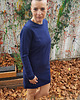 sukienki midi damskie SLOGAN Rose dark blue melange sukienka damska 3
