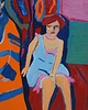 obrazy Obraz do salonu Artysta i modelka  Ernst Ludwig Kirchner 6