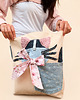 torby na zakupy Torba SHOPPER BAG 100% bawełna zero waste denim KOTEK 2