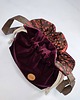 torebki mini Torebka sakiewka z weluru Bordo 2