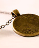 wisiory Duży medalion Steampunkowy kot - 0582 1