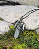 wisiory Stalowy wisiorek z kwarcem / wiwerna, smok, wywerna, wiedźmin 1