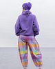 bluza bez kaptura damska Fioletowa Bluza bez kaptura 4