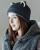 czapki damskie Szop - czapka z uszami 1