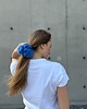 gumki do włosów Cobalt mohair crochet scrunchie 5