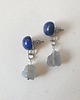 kolczyki z kamieniami Kolczyki RAW lapis lazuli, labradoryt 1
