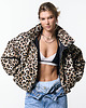 kurtki damskie Kurtka bomber leopard heavy jacket 2