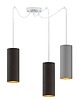 lampy wiszące Nowoczesna lampa wisząca tuba pająk z regulacją VIZELA GOLD T3 3