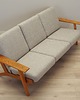 sofy i szezlongi Sofa dębowa, duński design, lata 60,  Hans J. Wegner, Getama 4