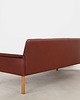 sofy i szezlongi Sofa skórzana brązowa, duński design, lata 60,  Hans Olsen,  CS M 2