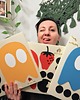 naklejki ścienne do pokoju dziecka PACMAN (XXL)- dekoracja 3D na ścianę 5