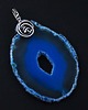 wisiory Kylie - duży wisior wire-wrapping z agatem 1