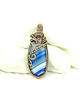 wisiory Wisiorek z niebieskim agatem wire wrapping 1