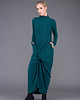 sukienki midi damskie Emerald front knot dressi 2
