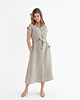 sukienki midi damskie Lniana Sukienka MARIGOLD natural linen 5
