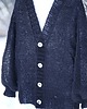 swetry damskie  Champagne Button Cardigan Black 3