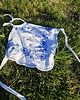 topy damskie Top wiązany odkryte plecy w haftowane kwiaty upcykling 8