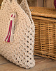 torby na ramię Makramowa torebka Beach Bag M piaskowy 9