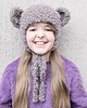 czapki dziecięce Czapka handmade - miś 2