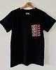 t-shirt damskie Koszulka oversize z kieszonka z upcyclingu 2