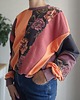 bluza bez kaptura damska Bluza patchwork - Copper Bloom - One of a kind - oversize 5