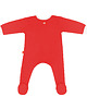 body i śpiochy niemowlęce Pajacyk czerwony zapinany na dwustronny zamek 3