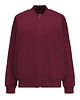 bluza bez kaptura damska Bomberka Sporty Chic Wino 1
