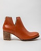 botki damskie SKÓRZANE BOTKI DO KOSTKI ZAPATO 501 BRĄZ 2