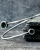 bransoletki wire wrapping Srebrna bransoletka z karborundem 2