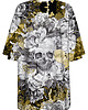 t-shirt damskie DR.CROW T-shirt Damski Oversize Skull in Flower 1