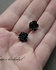 kolczyki - inne black rose ''M''-sztyfty 4